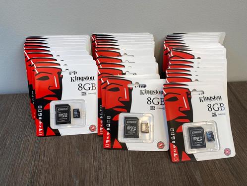 Nieuw in verpakking: 43 Kingston 8GB microSD-kaarten, Audio, Tv en Foto, Fotografie | Geheugenkaarten, Nieuw, 8 GB, Ophalen of Verzenden