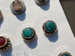 Vanoli 925 zilveren oorbellen / oorknopjes met ruwe smaragd, Daiva1973@hotmail.com, Vanoli, Amsterdam, Nieuw