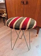 Vintage Hairpin Krukje Kruk Poef Stoeltje Jaren 50,60., Ophalen of Verzenden, Zo goed als nieuw, Nvt, Nvt