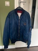 Vintage Witboy blauwe bomberjack - Maat L, Ophalen, Gedragen, Maat 52/54 (L), Blauw