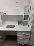 Witte Bureau - Zo goed als nieuw!, Ophalen, Zo goed als nieuw, Bureau