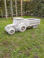 Betonnen beeld trekker met aanhanger, Tuin en Terras, Tuinbeelden, Ophalen, Zo goed als nieuw