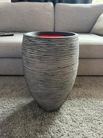 Capi vaas elegant deluxe rib 38x58cm antraciet nieuw, Tuin en Terras, Ophalen, Kunststof, Rond, Zo goed als nieuw