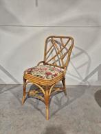 Vintage bamboe chippendale stoel, Huis en Inrichting, Stoelen, Gebruikt, Bruin, Onbekend, Ophalen of Verzenden