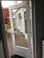 2 achterdeuren met beslag en thermopane glas, Doe-het-zelf en Verbouw, Deuren en Horren, 215 cm of meer, 80 tot 100 cm, Gebruikt