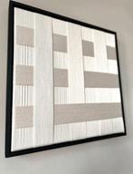 Japandi art geweven schilderij met touw. Off white. Nieuw!, Huis en Inrichting, Woonaccessoires | Wanddecoraties, Ophalen of Verzenden