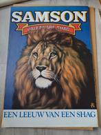 Samson, een leeuw van een shag., Verzamelen, Rechthoekig Staand, Ophalen of Verzenden, Zo goed als nieuw, A1 t/m A3