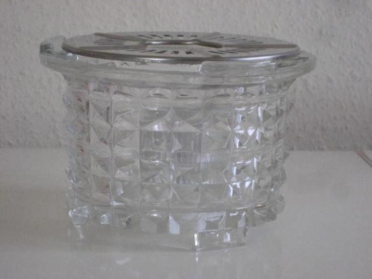 Verkade glazen theelichtje geperst glas, Huis en Inrichting, Keuken | Keukenbenodigdheden, Gebruikt, Ophalen of Verzenden