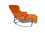 Vintage Lama Schommelstoel/Chaise Longue jaren 60, Huis en Inrichting, Fauteuils, Ophalen, Gebruikt, Vintage, 75 tot 100 cm