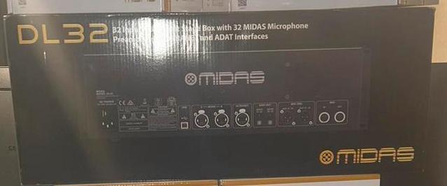Midas DL32 stagebox., Audio, Tv en Foto, Professionele Audio-, Tv- en Video-apparatuur, Zo goed als nieuw, Audio, Ophalen of Verzenden