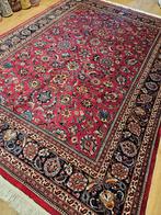 Vintage handgeknoopt perzisch tapijt mashad 360x242, Info@SlatsAntiek.nl, Perzisch, 200 cm of meer, Ophalen of Verzenden