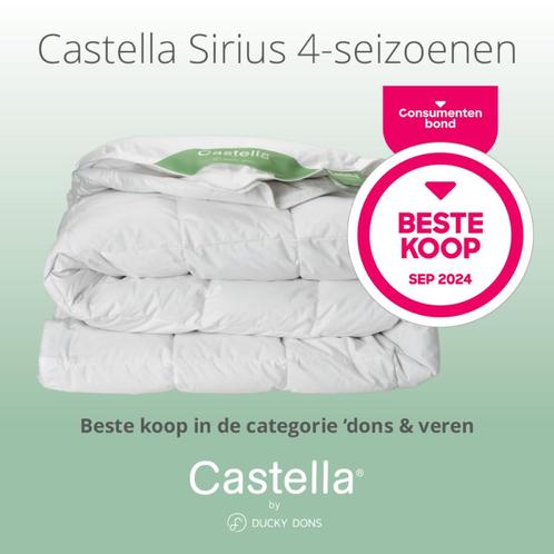 Castella Sirius Beste Koop dekbed actie nu 25% korting, Huis en Inrichting, Slaapkamer | Beddengoed, Nieuw, Deken of Dekbed, Wit