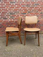 Vintage leren stoelen Pynok set van 2, Huis en Inrichting, Stoelen, Ophalen of Verzenden
