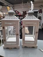Set 2 mooie lantaarns ca 60 cm hoog, Huis en Inrichting, Woonaccessoires | Kandelaars en Kaarsen, Ophalen of Verzenden, Zo goed als nieuw