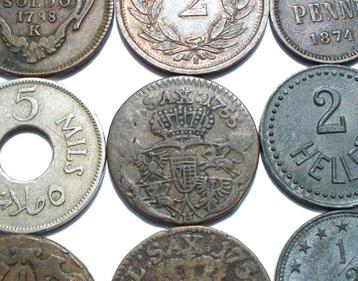 Wereld lot met 15 verschillende munten (leuke mix) beschikbaar voor biedingen