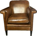 Fauteuil schapenleer art deco lounge atelier chesterfield, Huis en Inrichting, Fauteuils, Ophalen, Zo goed als nieuw, 75 tot 100 cm