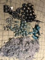 Kerstversiering boom, grijs en blauw, Ophalen of Verzenden, Zo goed als nieuw