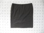 Max Mara bruine rok, krijtstreep met roze, wol, maat 46, Bruin, Ophalen of Verzenden, Zo goed als nieuw, Boven de knie