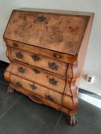 Antieke wortelnotenhout secretaire., Huis en Inrichting, Kasten | Secretaires, Ophalen of Verzenden, Gebruikt