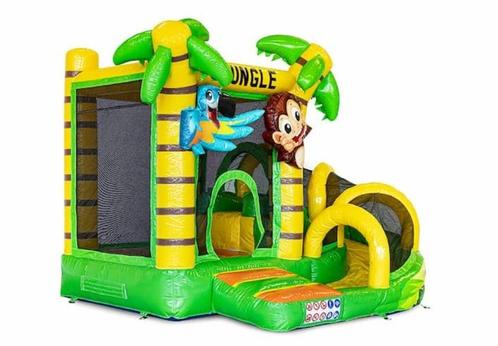 Mini Slide Jungle Multi Springkussen te huur, Hobby en Vrije tijd, Feestartikelen | Verhuur, Zo goed als nieuw, Overige, Ophalen of Verzenden