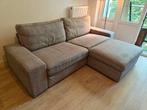 3-zits bank met hocker- IKEA KIVIK - grijs gemêleerd, Huis en Inrichting, Ophalen, Zo goed als nieuw, Stof, Ikea KIVIK