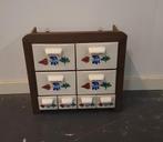 Royal Boch Boerenbond Kruidenkastje - Handgeschilderd, Minder dan 50 cm, Gebruikt, Glas, Ophalen of Verzenden