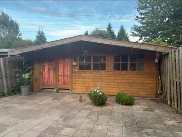 Houten tuinhuis/blokhut 4x7 meter beschikbaar voor biedingen