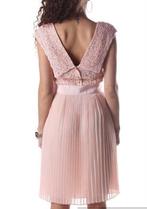 Ted Baker luxe poederroze jurk mooie details kant Ted2=36, Kleding | Dames, Verzenden, Zo goed als nieuw, Roze, Maat 36 (S)