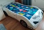 Super stoer autobed!, Kinderen en Baby's, Kinderkamer | Bedden, Ophalen, 85 tot 100 cm, Gebruikt, Matras