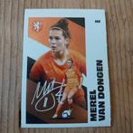 Merel van Dongen nr 112, Nederlands Dames Elftal, Ophalen of Verzenden, Zo goed als nieuw, Overige binnenlandse clubs, Poster, Plaatje of Sticker