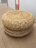 Ikea set van 2: sterke poef, rond, gevlochten, Ophalen, Gebruikt, Rond, Metaal