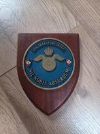 Wandschild Aan en Afvoertroepen, Verzamelen, Militaria | Algemeen, Verzenden, Landmacht, Nederland, Embleem of Badge