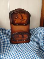 houten krantenhanger of brieven. met schip prachtig €12,95, Antiek en Kunst, Kunst | Beelden en Houtsnijwerken, Ophalen of Verzenden