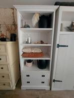 Boekenkast wandkast buffetkast vintage laden wit hout hoog, Ophalen, 200 cm of meer, 50 tot 100 cm, Zo goed als nieuw