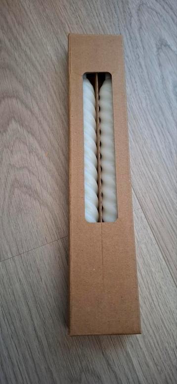 2 led kaarsen dinerkaars gedraaid wit beschikbaar voor biedingen