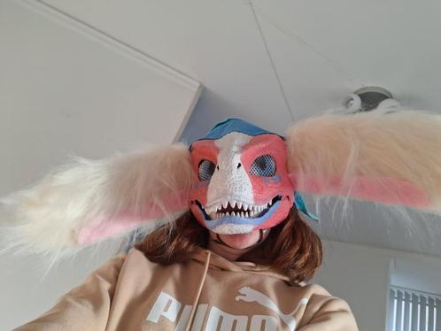 Furry dino mask, Hobby en Vrije tijd, Kostuums, Theaterbenodigdheden en LARP, Nieuw, Ophalen of Verzenden
