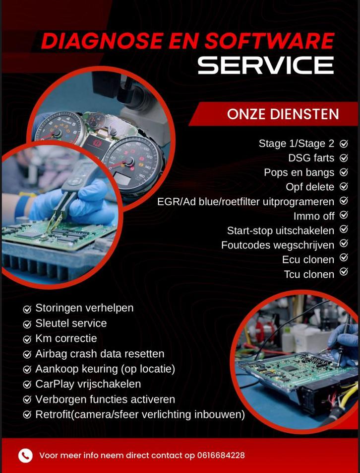 Diagnose en Software Service - Optimaliseer uw voertuig!, Auto diversen, Tuning en Styling, Ophalen
