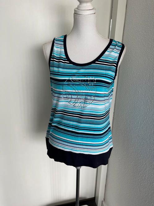 Sportief Luxe TOP Shirt Gerry weber blauwtint mt M 40 KOOPJE, Kleding | Dames, Tops, Zo goed als nieuw, Maat 38/40 (M), Blauw