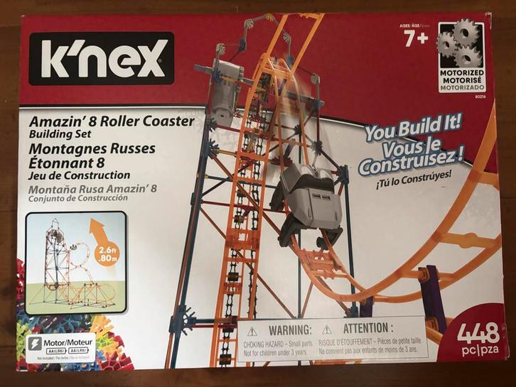 K'nex Amazin' 8 Achtbaan Bouwset, Kinderen en Baby's, Speelgoed | Overig, Gebruikt, Jongen of Meisje, Ophalen of Verzenden