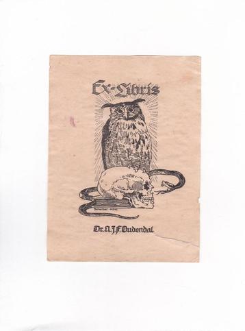 Ex-Libris - Dr. A.J.F. Oudendal beschikbaar voor biedingen