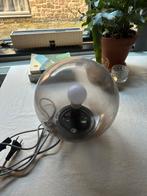 Glazen bol lamp - Stijlvol en uniek!, Huis en Inrichting, Lampen | Hanglampen, Ophalen of Verzenden, Zo goed als nieuw, Glas, Minder dan 50 cm