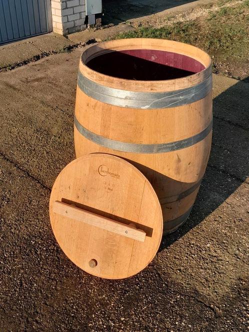 Massief Frans eiken regentonnen van 228 ltr. tot 500 ltr., Tuin en Terras, Regentonnen, Ophalen