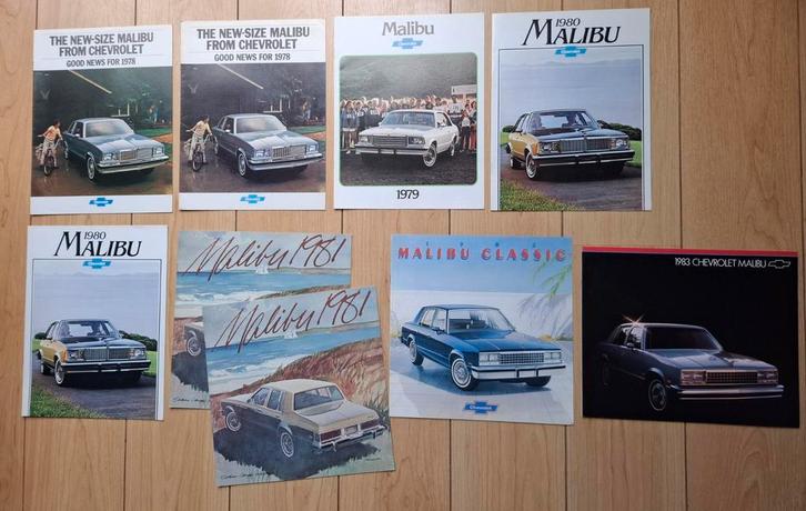 Chevrolet Malibu. 16 stuks.  € 30,--, Boeken, Auto's | Folders en Tijdschriften, Zo goed als nieuw, Chevrolet, Ophalen of Verzenden