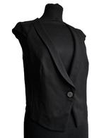 Vintage zwart gilet, Maat 38/40 (M), Zwart, Ophalen of Verzenden, Zo goed als nieuw