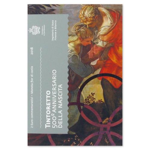 2 euro San Marino 2018 - Tintoretto (BU), Postzegels en Munten, Munten | Europa | Euromunten, Setje, 2 euro, San Marino, Ophalen of Verzenden