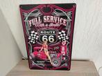 WANDBORD ROUTE  66 FULL SERVICE WITH A SMILE, Huis en Inrichting, Ophalen of Verzenden, Zo goed als nieuw