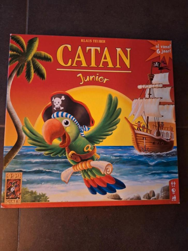 Catan Junior - Leuk familiespel!, Hobby en Vrije tijd, Gezelschapsspellen | Bordspellen, Zo goed als nieuw, Drie of vier spelers