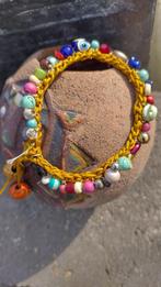 Nieuw gehaakte armband gekleurde kralen, Overige materialen, Overige kleuren, Nieuw, Ophalen of Verzenden