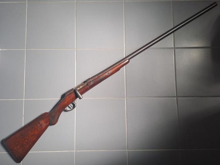 Antiek Belgisch grendel hagel geweer kal 12 zwartkruit, Antiek en Kunst, Antiek | Overige Antiek, Ophalen of Verzenden