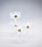 Set van 4 Franse Cristal d'Arques Cocktailglazen – ‘Louvre’, Ophalen of Verzenden